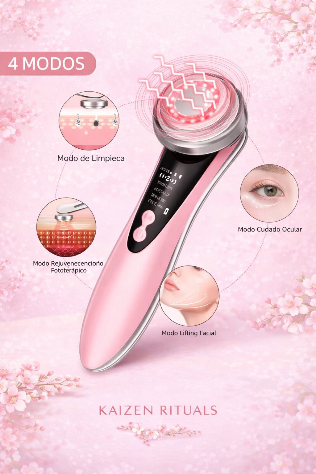 Masajeador facial Ledterapia